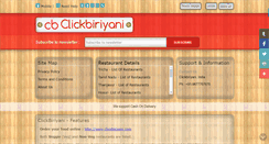Desktop Screenshot of clickbiriyani.com